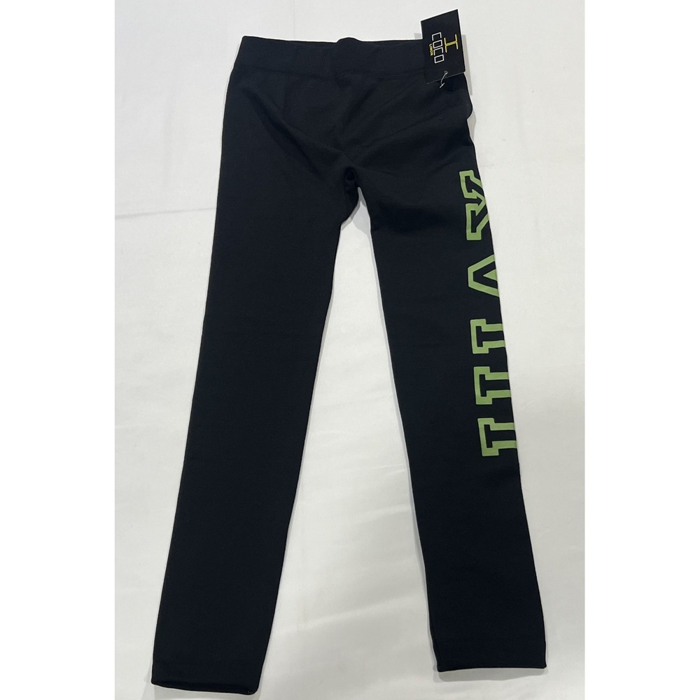 Coco Limon Leggings Womens SM Black NWT Spell Out